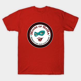 House Of HaHa Fashion for Your Funny Bone Smiling Mask Logo T-Shirt